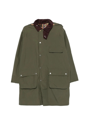 Barbour x Paul Smith corduroy collar coat - Green