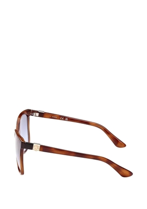 GUESS USA tortoiseshell-effect square-frame sunglasses - Brown