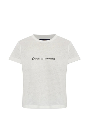 Perfect Moment logo-print T-shirt - Neutrals