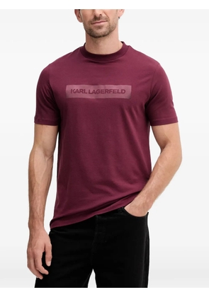 Karl Lagerfeld logo-print t-shirt - Red