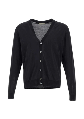 Filippo De Laurentiis V-neck button-up cardigan - Black