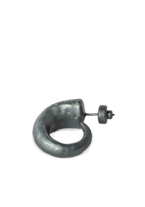 Parts of Four Horn sterling silver hoop earrings