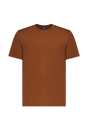 Zegna crew-neck T-shirt - Brown