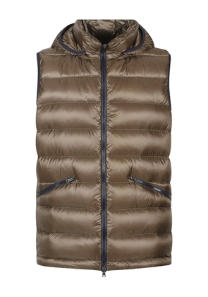 Herno hooded quilted vest - Green