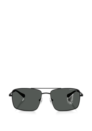 Armani Exchange rectangle-frame double-bridge sunglasses - Black