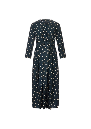 'S Max Mara polka-dot belted dress - Blue