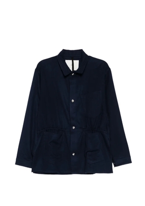 Setchu button cashmere jacket - Blue