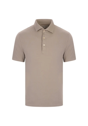 Fedeli short-sleeve polo shirt - Neutrals