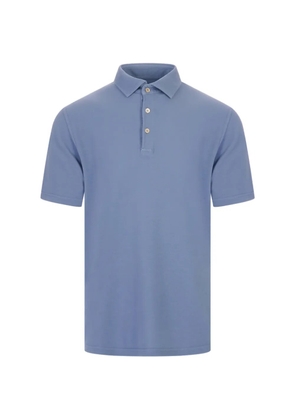 Fedeli short-sleeve polo shirt - Blue