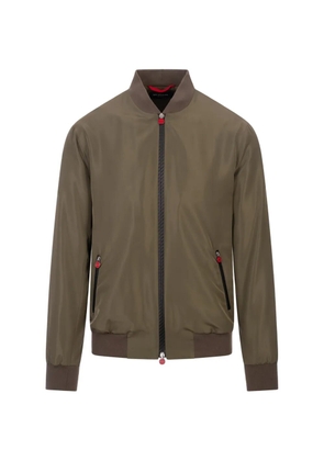 Kiton zip-up bomber jacket - Green
