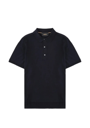 BOSS silk polo shirt - Blue