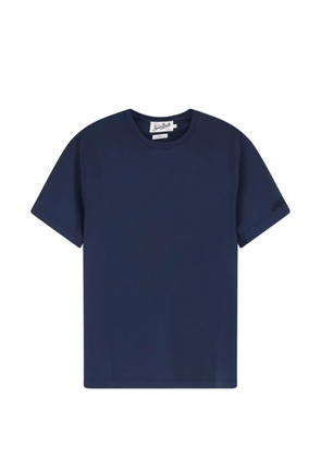 MC2 Saint Barth embroidered-logo cotton-crepe t-shirt - Blue