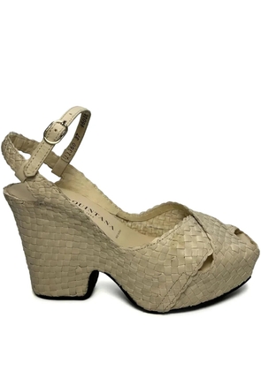 Toni Pons 95mm interwoven leather sandals - Neutrals