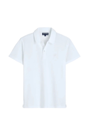 Vilebrequin embroidered-turtle polo shirt - White