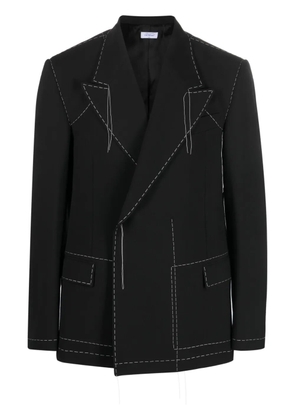 Off-White Stitch tailored double-breasted blazer - Black