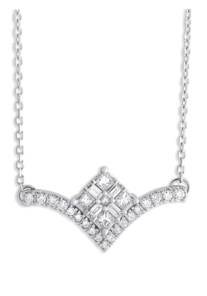 LB Exclusive 10K white gold diamond necklace - Silver