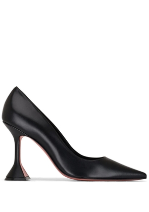 Amina Muaddi Ami 95mm leather pumps - Black