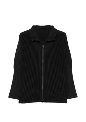 Homme Plissé Issey Miyake plissé-effect zip-up cardigan - Black