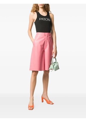 Patou logo-print jersey tank top - Black