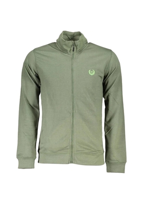 Gian Marco Venturi Vintage logo-embroidered zip-up sweater - Green