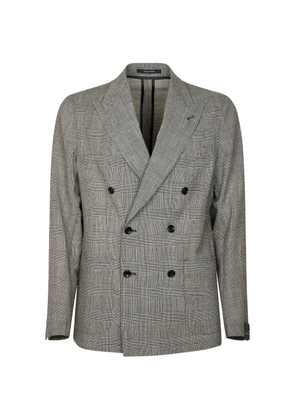 Tagliatore Prince of Wales check double-breasted jacket - Grey