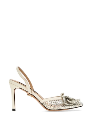 TWENTY FOURHAITCH Benirras rhinestone-embellished mesh pumps - Neutrals