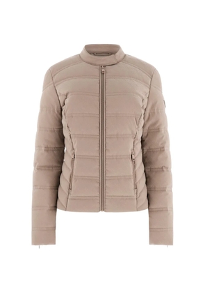 GUESS USA 4G-logo quilted jacket - Neutrals