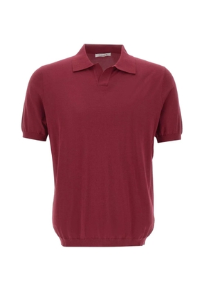 Kangra buttonless V-neck T-shirt - Red