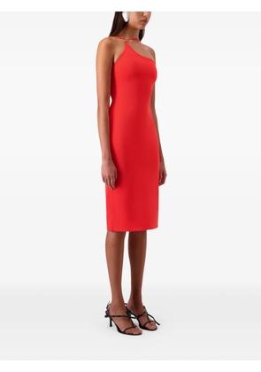 Coperni C-Logo one-shoulder dress - Red