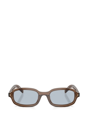 Prada Eyewear rectangle-frame sunglasses - Brown
