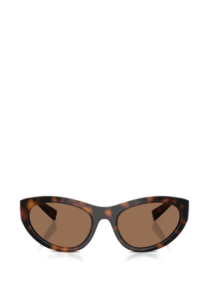 Dolce & Gabbana Eyewear tortoiseshell-effect cat-eye sunglasses - Brown