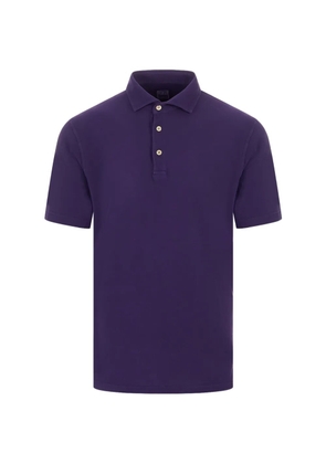 Fedeli short-sleeve polo shirt - Purple