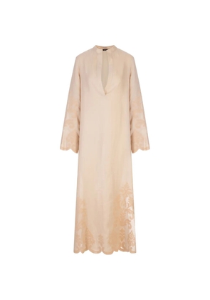 Kiton v-neck maxi dress - Neutrals