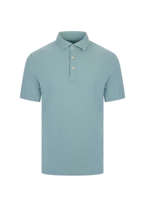 Fedeli short-sleeve polo shirt - Blue