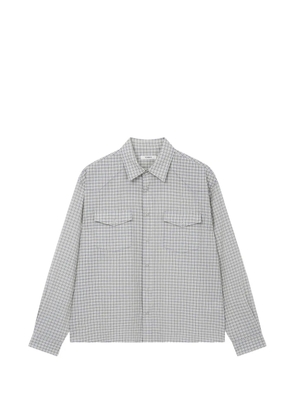 TOMBOY double-pocket checkered shirt - Neutrals