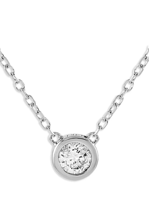 LB Exclusive 14K white gold diamond necklace - Silver