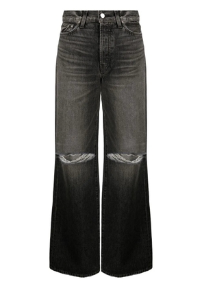 AMIRI distressed wide-leg jeans - Grey