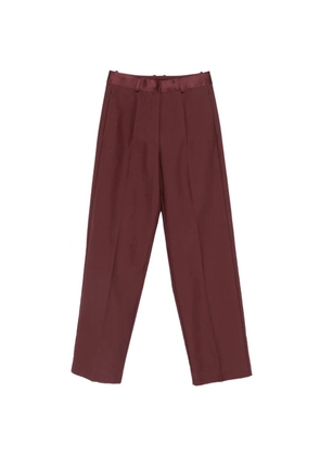 Forte Forte satin-waistband pressed-crease trousers - Red
