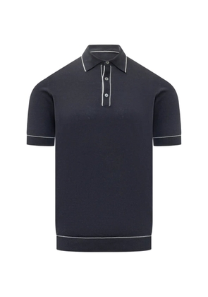 Filippo De Laurentiis short-sleeve polo shirt - Blue