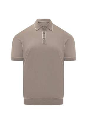 Filippo De Laurentiis short-sleveved polo-shirt - Brown