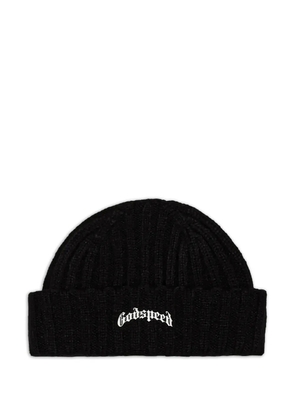 GODSPEED logo-lettering beanie - Black