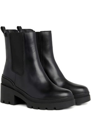 Tommy Hilfiger leather Chelsea ankle boots - Black