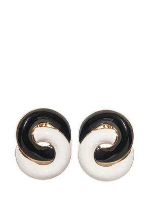 Carolina Herrera twisted knot earrings - Black