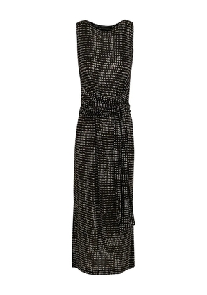Lenny Niemeyer tie-waist spot-print midi dress - Black