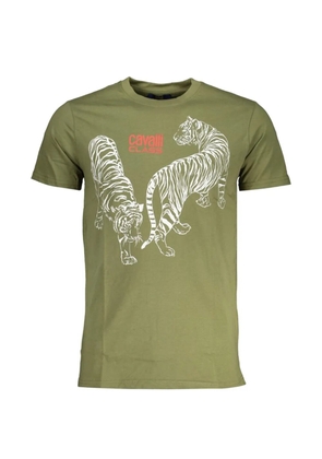 Cavalli Class tiger-print T-shirt - Green