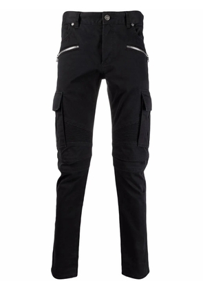 Balmain B-embossed cargo jeans - Black