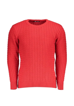 U.S. Grand cable-knit elbow-patch jumper - Red
