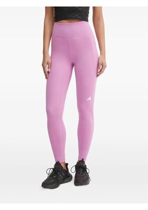 adidas Own the Run side-pocket striped-detail leggings - Pink