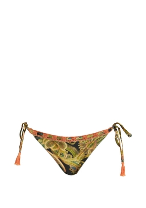 Del Maar crochet-detail bikini bottom - Green