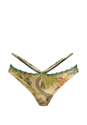 Del Maar paisley bikini bottom - Neutrals